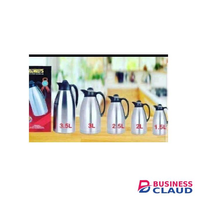 Always Stainless Steel Thermos 2.5L Flask Jug.