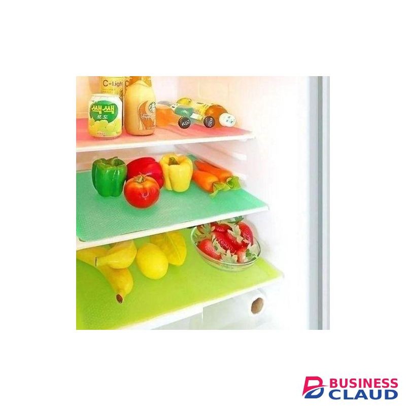 Shelf Liners - Non-Slip Washable Fridge Mats - Kitchen Accessories Organizer -4pcs