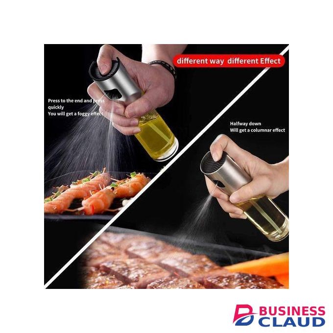 Oil Sprayer Dispenser for Cooking, Food-Grade Glass Oil Spray Transparent Vinegar Bottle Oil Dispenser 100ml