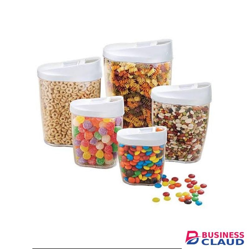 10Pcs Plastic Food Storage Container Dry Food and Cereal Dispenser Clear Nut Snacks Dried Containers Candy Boxes with Lids for Kitchen Food