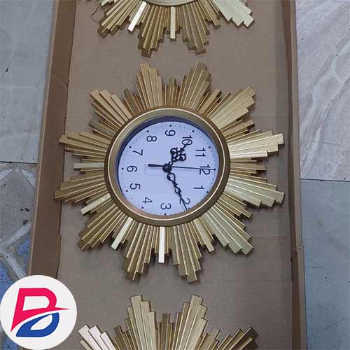 High quality 3 piece set mirror clock decor
