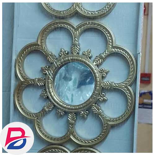 High quality 3 piece set mirror clock decor