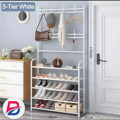 3-in-1 Shoe Rack, 5-Tier Shoe Organizer, shelf for shoes, shoe rack