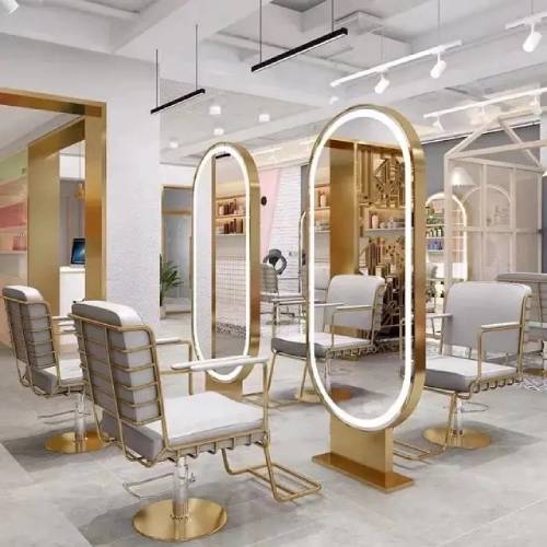 Hairdressing Mirror Station With LED Light