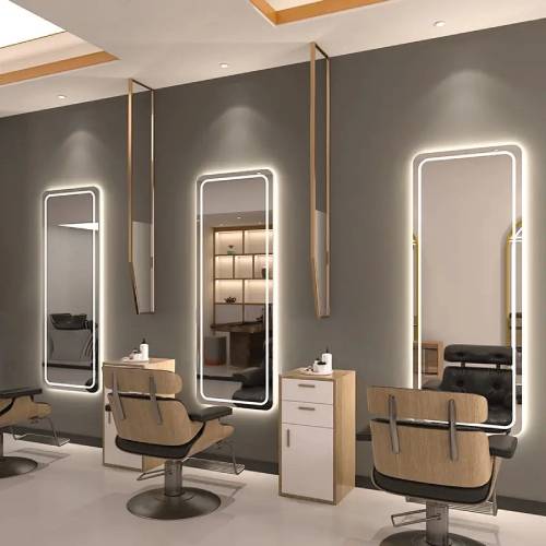 Frameless Led Mirrors for Barber and Salon