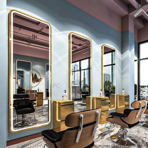 Gold LED Rectangular Mirrors