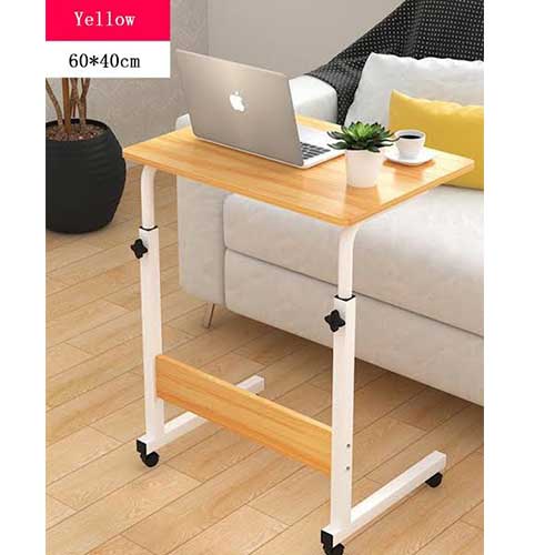 Moveable laptop - bedside table - yellow laptop desk
