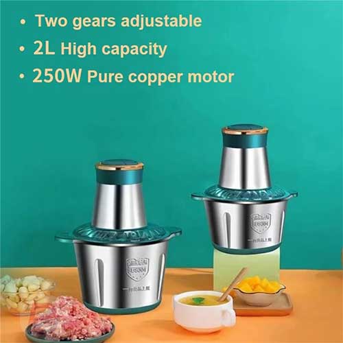2l Multifunctional electric chopper Stainless steel mincer