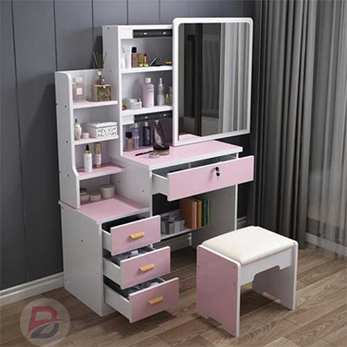 Simple Modern Dresser Household Bedroom Dressing Table Density Board