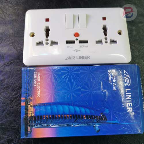 USB Twin Socket 13 Amps