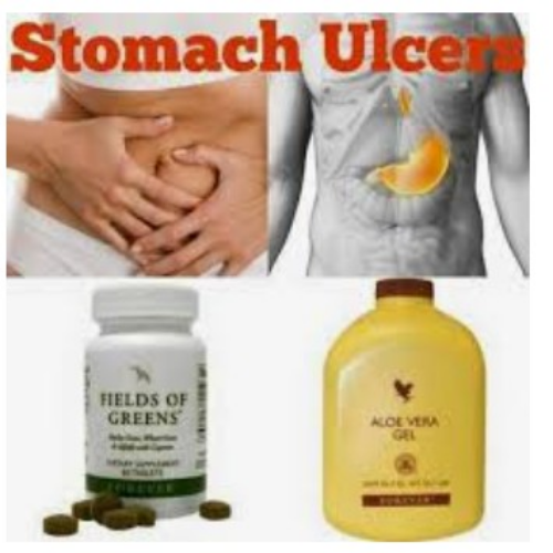 Aloe Vera gel And Fields of green supplements