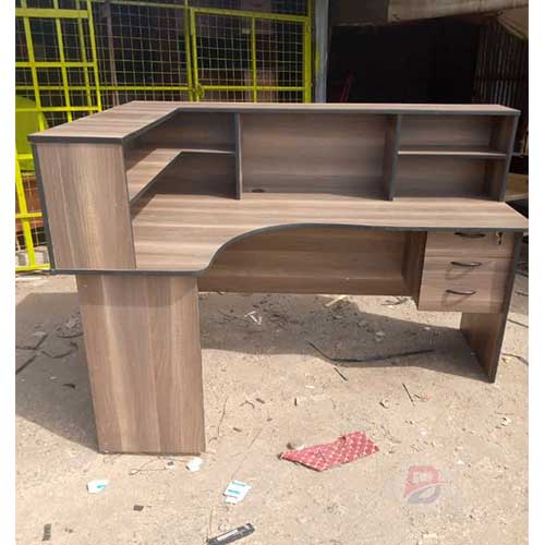 Curved office desk