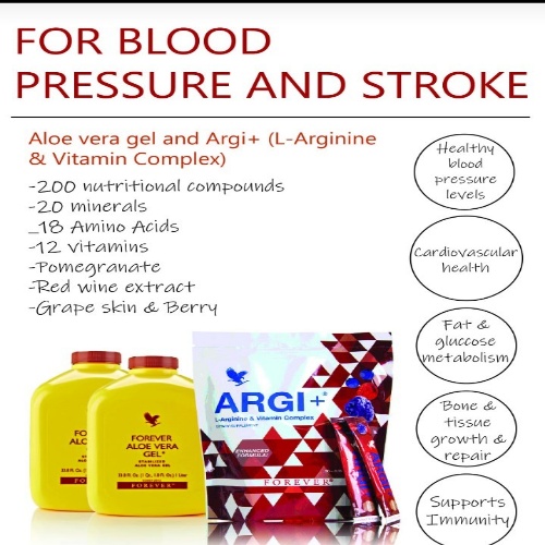 Aloe Vera gel and Argi plus supplements, herbal medicine