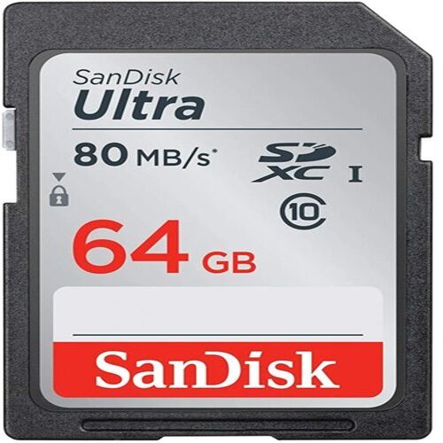 64GB SanDisk camera memory card