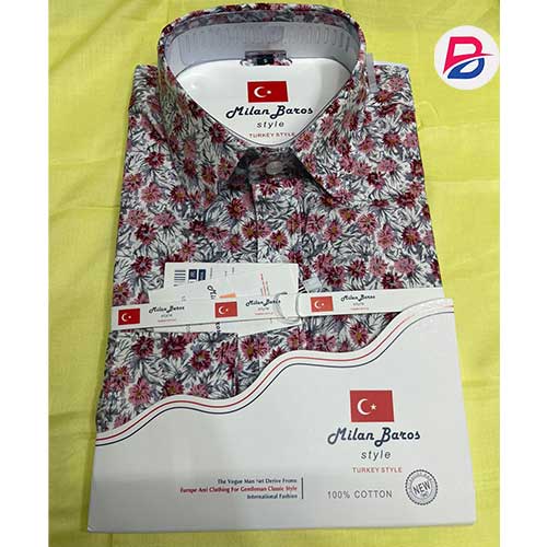 Slim Fit Official Long Sleeved Shirt 3 XL -Red
