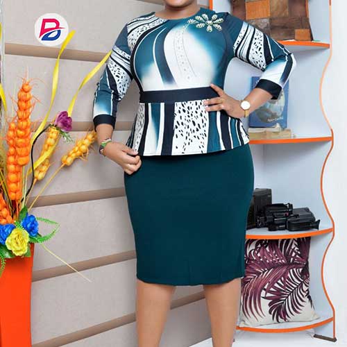 Women Floral Turkey Midi Dress - Black