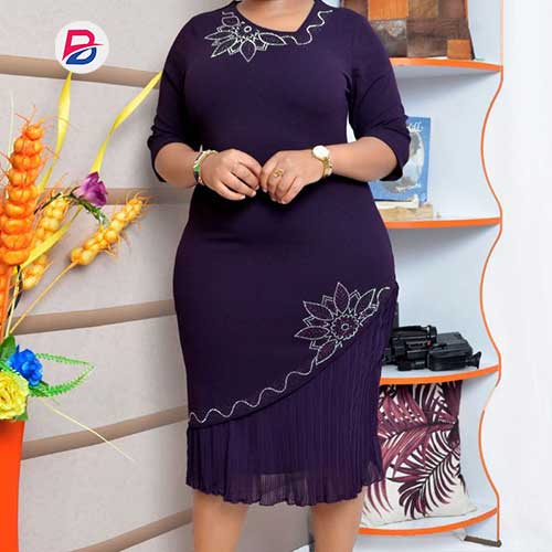 Well-fitting  ladies casual wear - dark purple