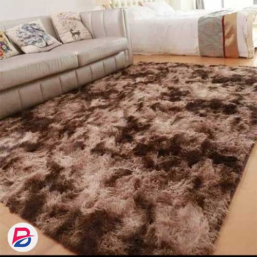 Fluffy Carpet Brown Patched-5*8