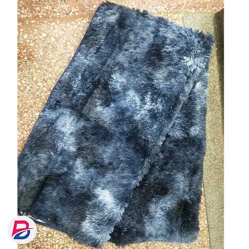 5*8 Navy Blue Fluffy Floor Carpet