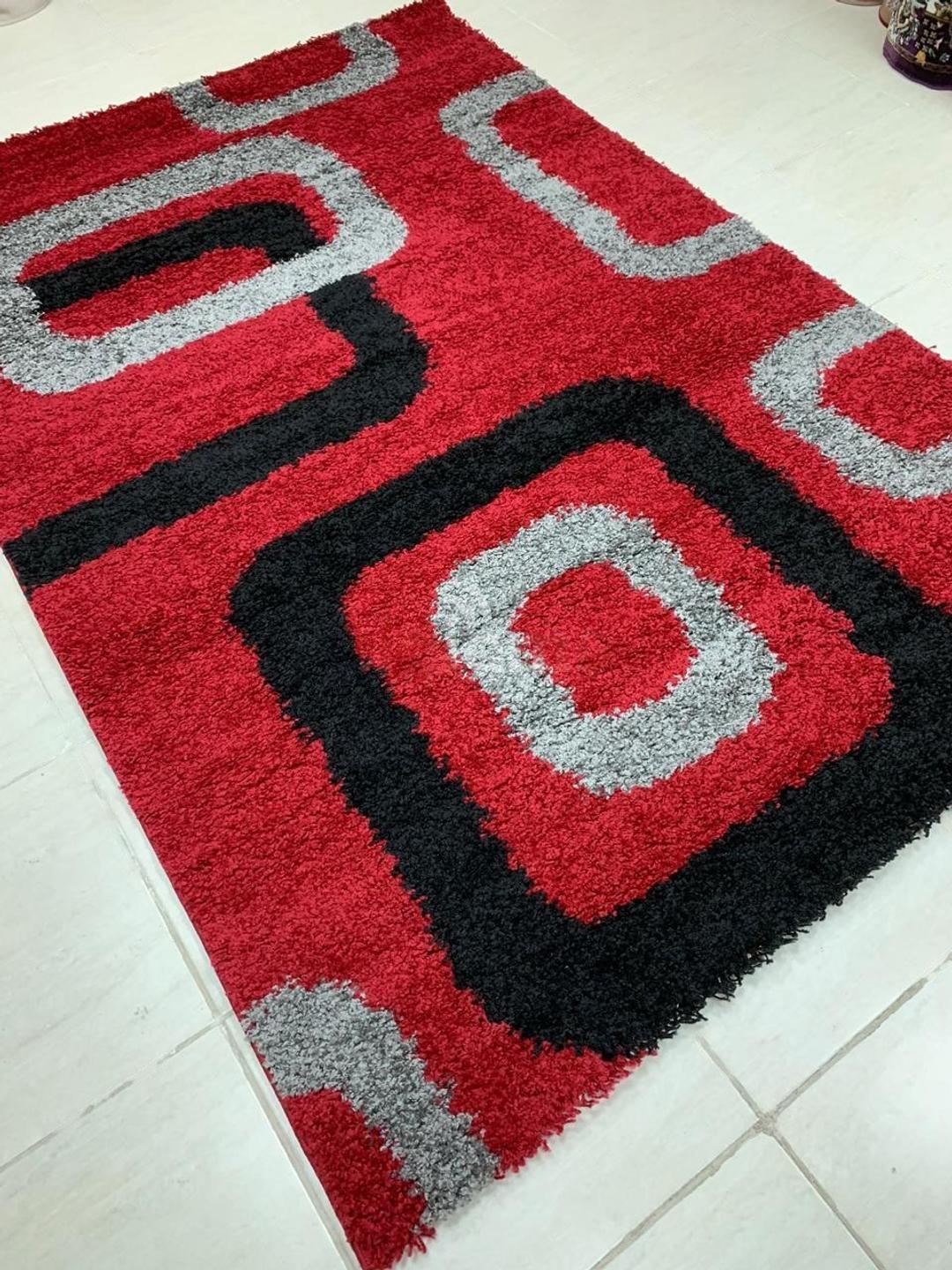 7*10 Rasta Carpet- Grey