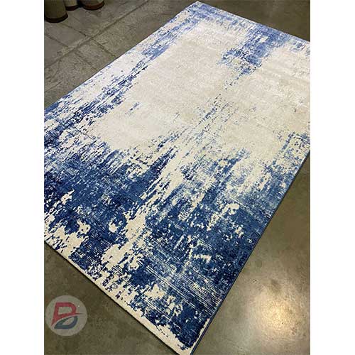 Turkish Office and House Carpets, Blue - 5 by 8