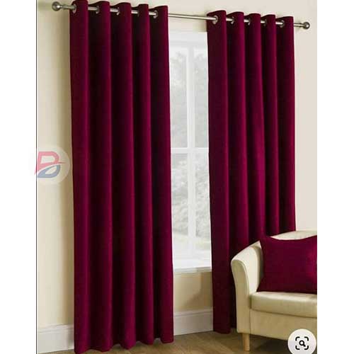 3 meters curtain with shear - Dark Red