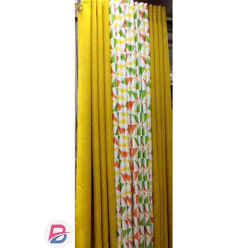 Elegant Yellow Curtains with Free Sheers- 3 Meters