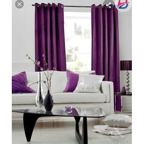 Purple unique curtains with sheers - 3 meters