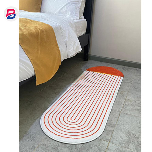 Multi colored bedside mat