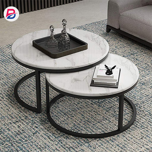 Modern marble coffee table