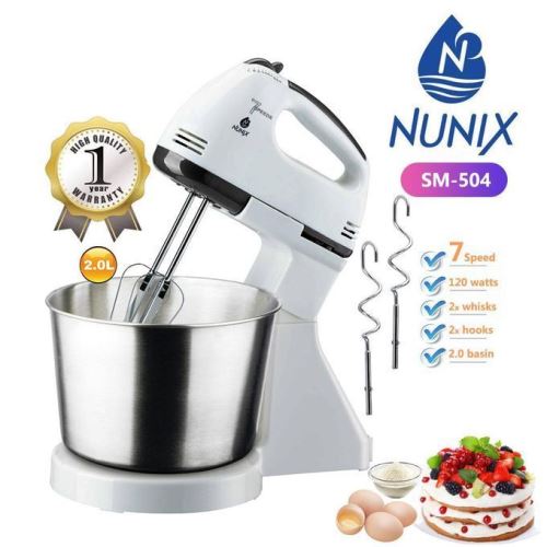 Nunix Multi-Pro 7 Speed Stand Mixer With Bowl