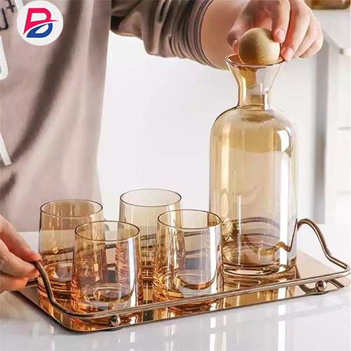 6pcs whiskey glass and decanter