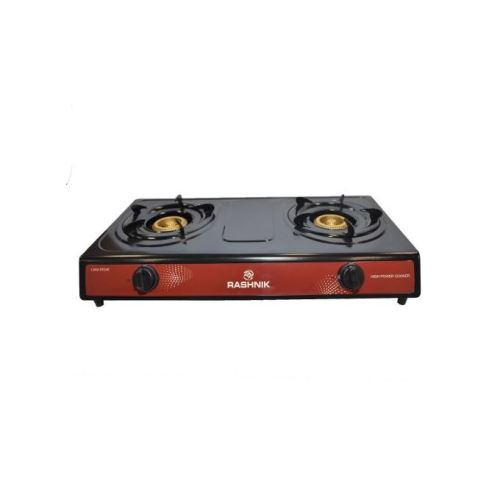 Rashnik RN-1509, 2 Burner Gas Stove - Black
