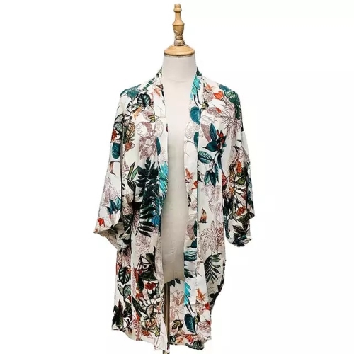 Long cardigan printed  kimono
