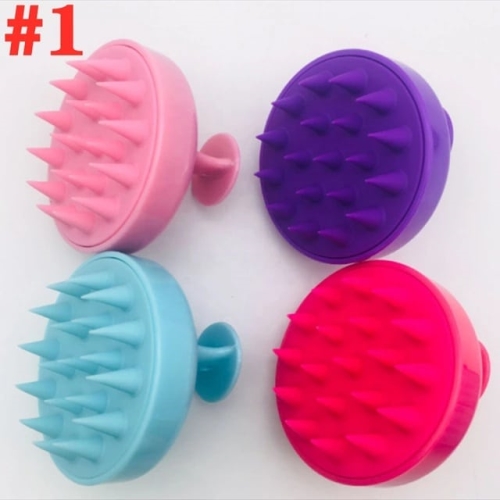 Silicone Scalp massage shampoo brush