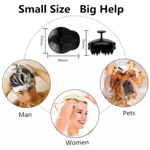 Silicone Scalp massage shampoo brush