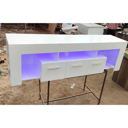 White classy tv stand