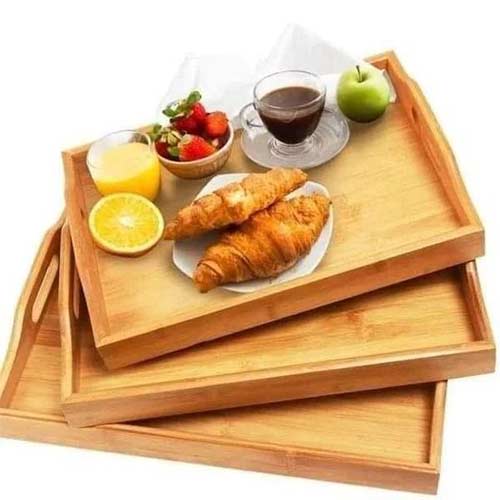 3 psc Multifunctional Bamboo Serving Trays