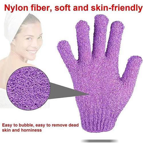 Exfoliating gloves