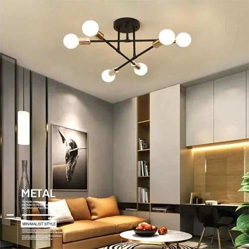 Chandelier with Straight Arms