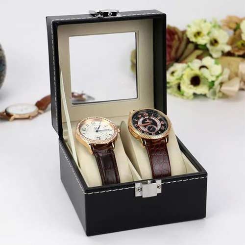 2 grid Watch Case Organizer