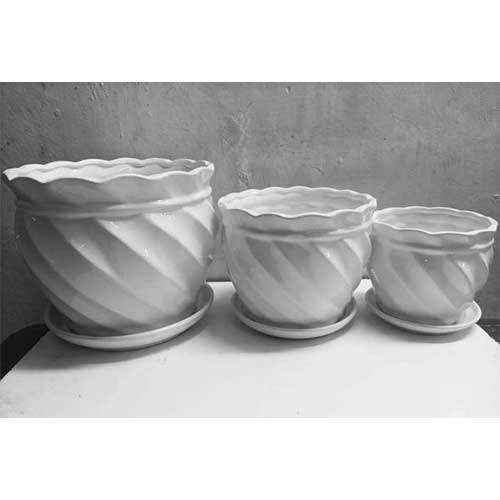 3psc ceramic flower vase