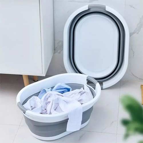 Collapsible laundry basket