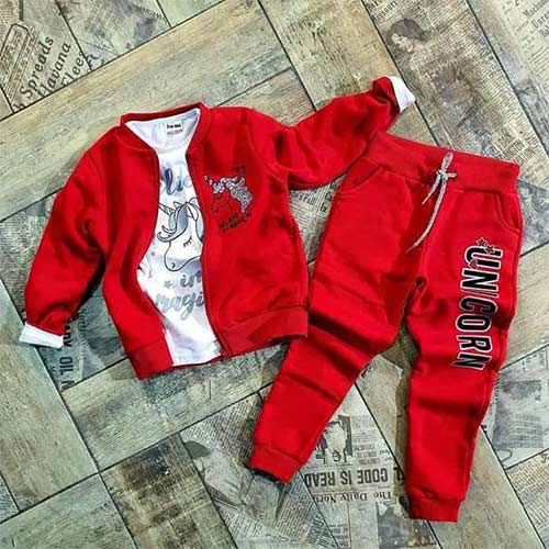 3pcs classy unicorn set outfit