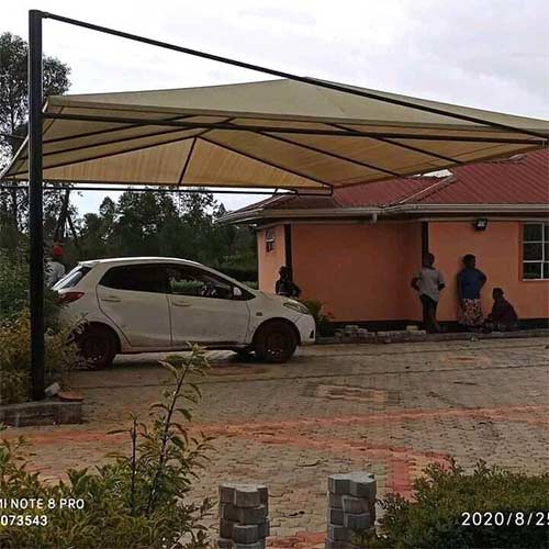 Double car parking shade