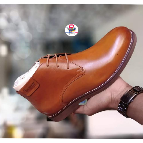 Pure leather men's shoe