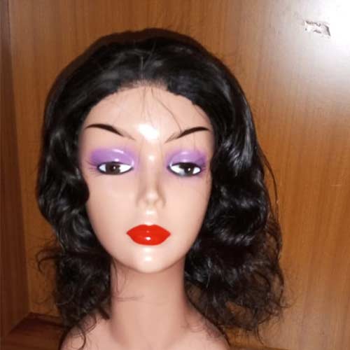 12 inch pure human hair wig