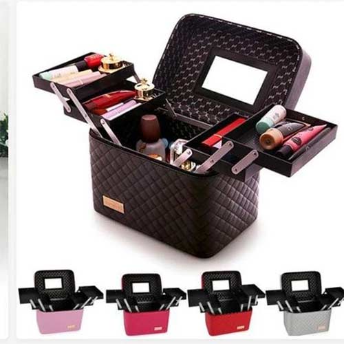 Foldable make up box