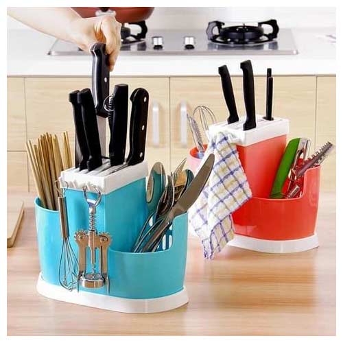 Multifunctional Plastic cutlery holder
