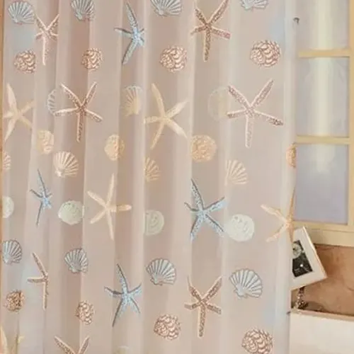 Waterproof Shower Curtain with hooks